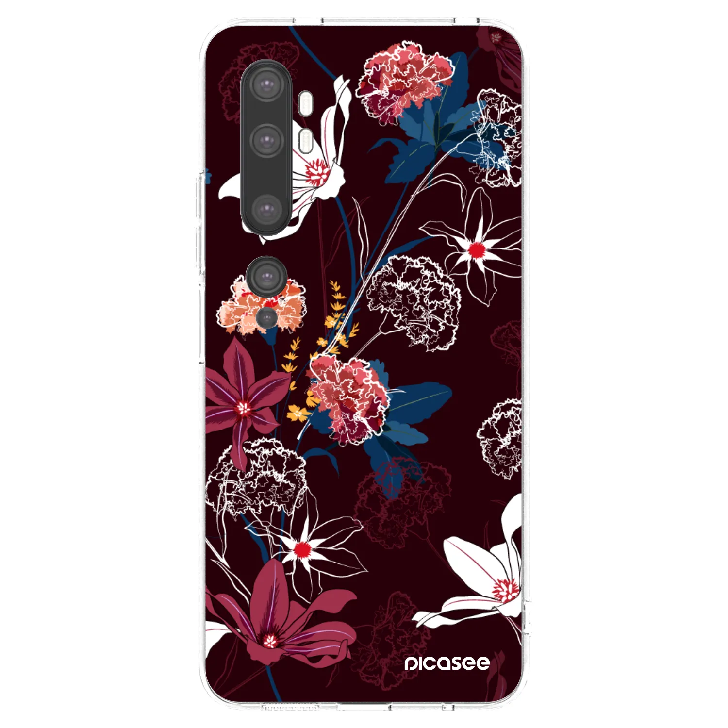 Picasee διαφανής θήκη σιλικόνης Xiaomi Mi Note 10 (Pro) - Dark Meadow