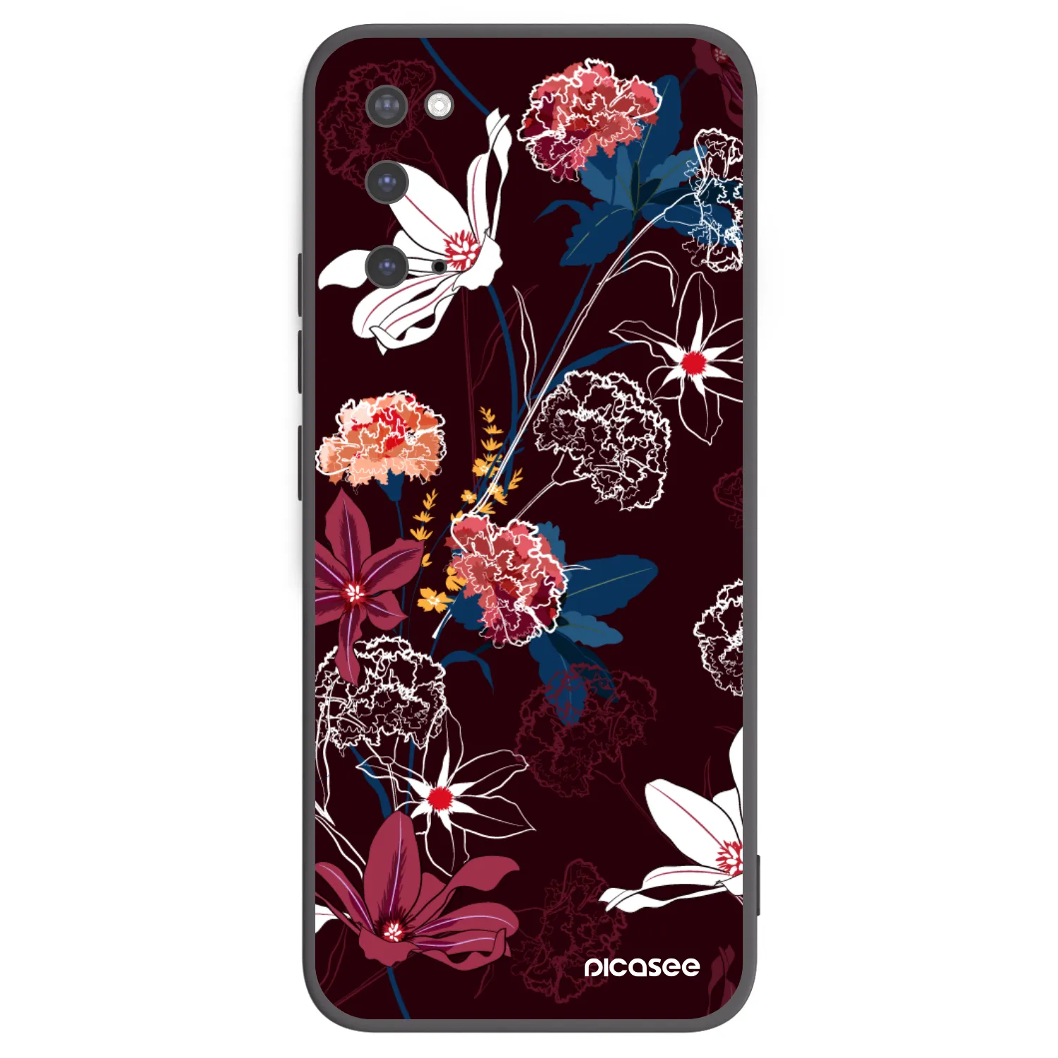 Picasee Μαύρη θήκη σιλικόνης για Samsung Galaxy S20 G980F - Dark Meadow