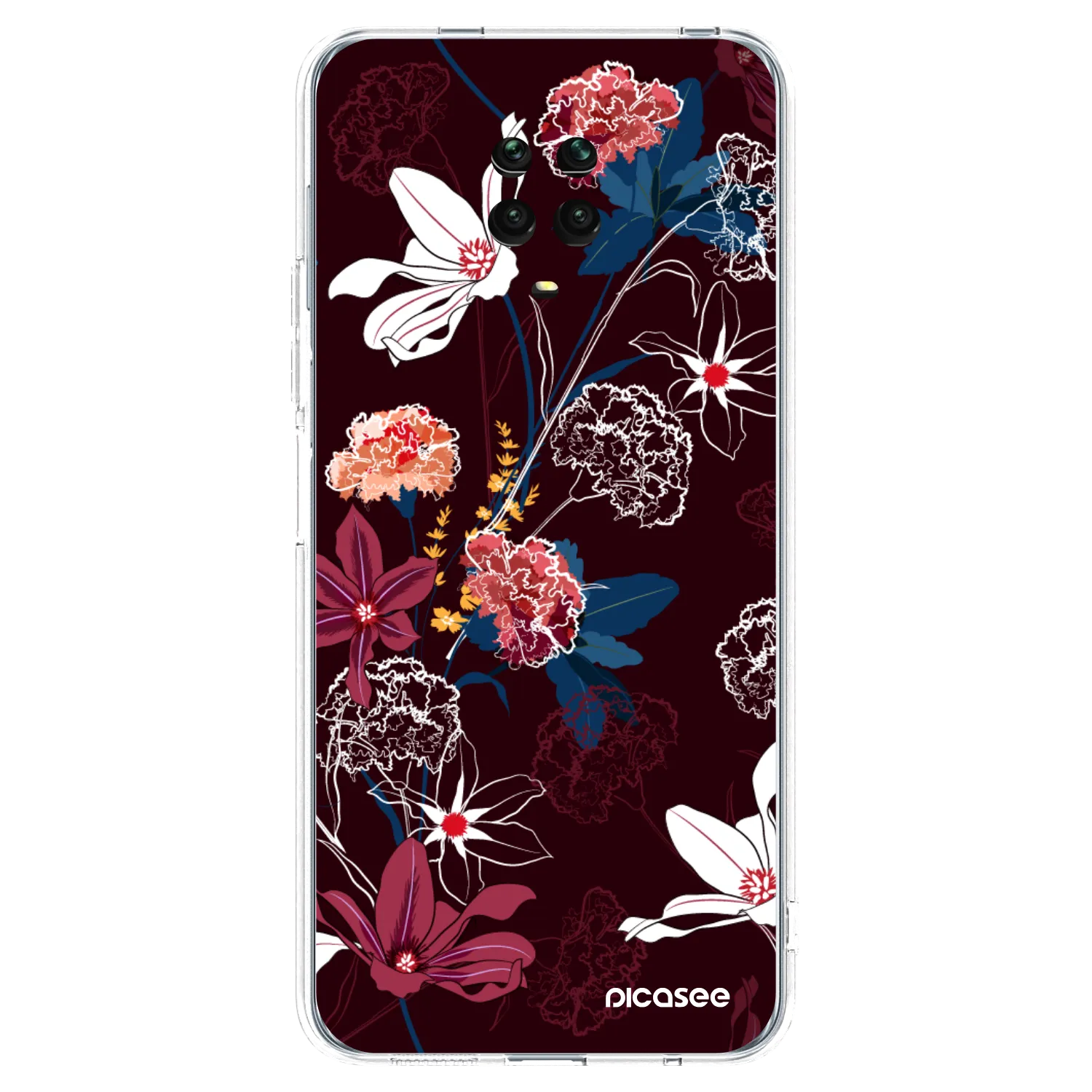 Picasee διαφανής θήκη σιλικόνης Xiaomi Redmi Note 9 Pro - Dark Meadow