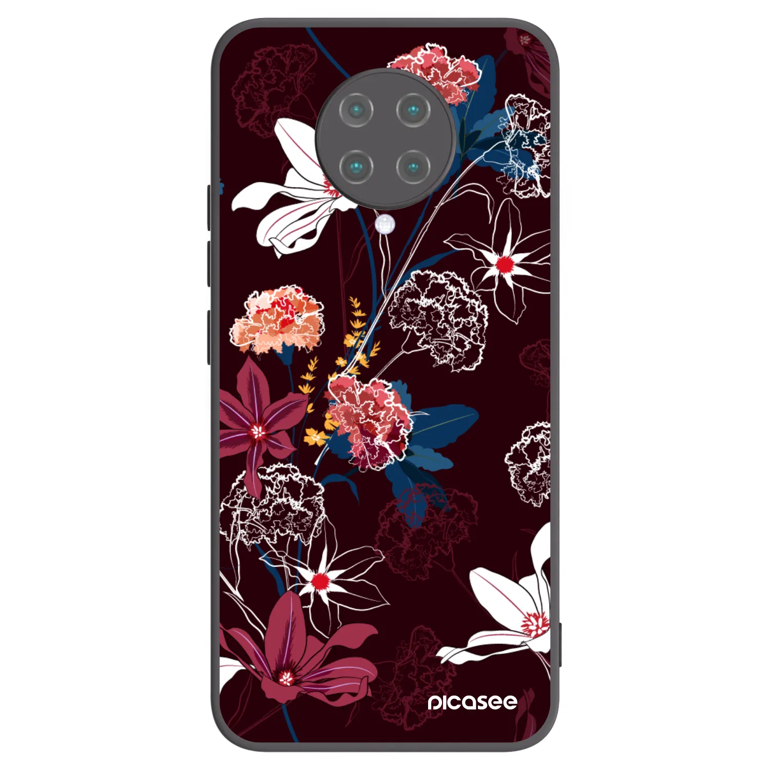Picasee Μαύρη θήκη σιλικόνης για Xiaomi Poco F2 Pro - Dark Meadow