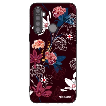 Picasee Μαύρη θήκη σιλικόνης για Realme 6i - Dark Meadow