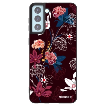 Picasee Μαύρη θήκη σιλικόνης για Samsung Galaxy S21+ 5G G996F - Dark Meadow