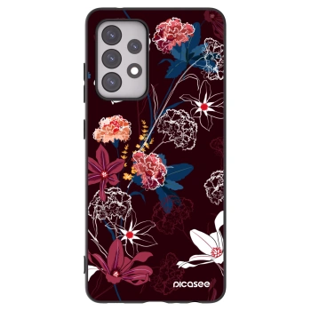 Picasee Μαύρη θήκη σιλικόνης για Samsung Galaxy A52 5G A525F - Dark Meadow