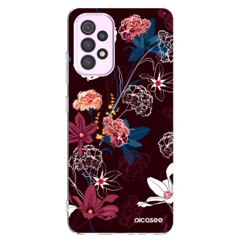 Picasee διαφανής θήκη σιλικόνης Samsung Galaxy A32 5G A326B - Dark Meadow
