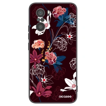 Picasee Μαύρη θήκη σιλικόνης για Xiaomi Poco F3 - Dark Meadow