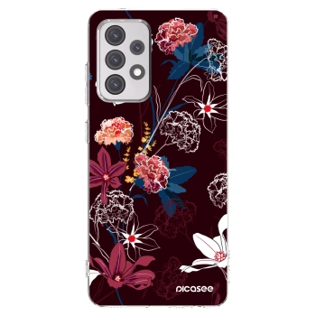 Picasee διαφανής θήκη σιλικόνης Samsung Galaxy A52s 5G A528B - Dark Meadow
