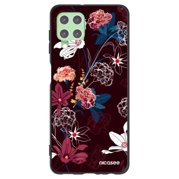 Picasee Μαύρη θήκη σιλικόνης για Samsung Galaxy A22 A225F 4G - Dark Meadow