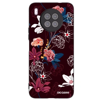 Picasee Μαύρη θήκη σιλικόνης για Huawei Nova 8i - Dark Meadow