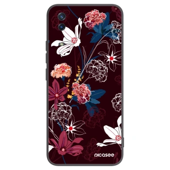 Picasee Μαύρη θήκη σιλικόνης για Vivo Y11s - Dark Meadow