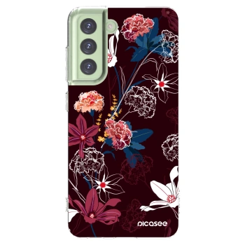 Picasee διαφανής θήκη σιλικόνης Samsung Galaxy S21 FE 5G - Dark Meadow