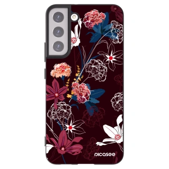 Picasee Μαύρη θήκη σιλικόνης για Samsung Galaxy S22+ 5G - Dark Meadow