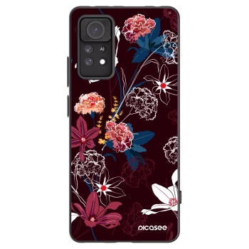 Picasee Μαύρη θήκη σιλικόνης για Xiaomi Redmi Note 11 Pro - Dark Meadow