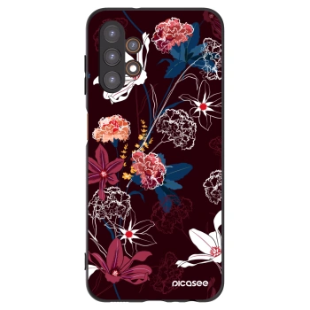 Picasee Μαύρη θήκη σιλικόνης για Samsung Galaxy A13 4G A135 - Dark Meadow