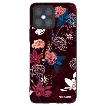 Picasee Μαύρη θήκη σιλικόνης για Honor X8 4G - Dark Meadow