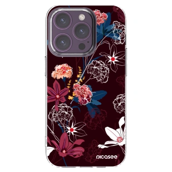 Picasee διαφανής θήκη σιλικόνης Apple iPhone 14 Pro - Dark Meadow