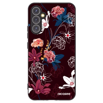 Picasee Μαύρη θήκη σιλικόνης για Samsung Galaxy A34 5G A346B - Dark Meadow