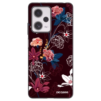 Picasee Μαύρη θήκη σιλικόνης για Xiaomi Redmi Note 12 Pro+ 5G - Dark Meadow