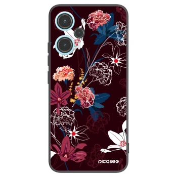 Picasee Μαύρη θήκη σιλικόνης για Xiaomi Poco F5 - Dark Meadow