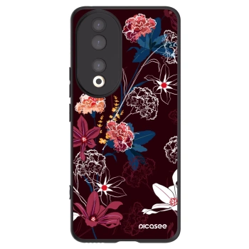Picasee Μαύρη θήκη σιλικόνης για Honor 90 5G - Dark Meadow