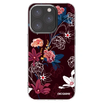 Picasee διαφανής θήκη σιλικόνης Apple iPhone 15 Pro - Dark Meadow