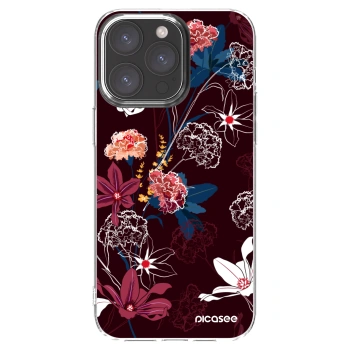 Picasee διαφανής θήκη σιλικόνης Apple iPhone 15 Pro Max - Dark Meadow