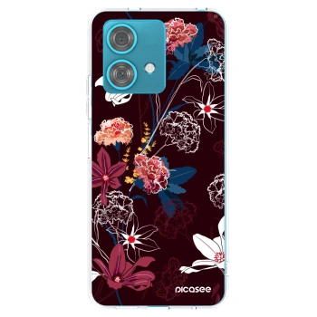 Picasee διαφανής θήκη σιλικόνης Motorola Edge 40 Neo - Dark Meadow