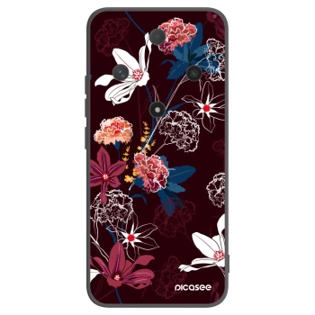 Picasee Μαύρη θήκη σιλικόνης για Honor Magic6 Lite 5G - Dark Meadow