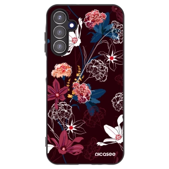 Picasee Μαύρη θήκη σιλικόνης για Samsung Galaxy A15 A155F 4G - Dark Meadow