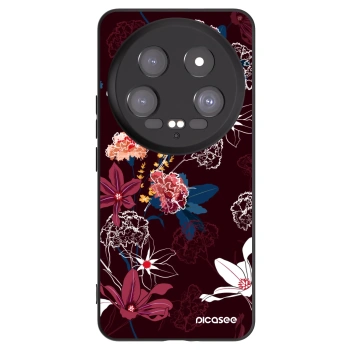 Picasee Μαύρη θήκη σιλικόνης για Xiaomi 14 Ultra - Dark Meadow
