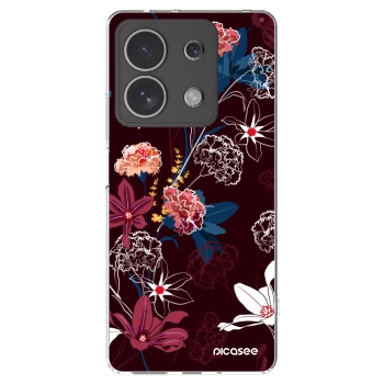 Picasee διαφανής θήκη σιλικόνης Xiaomi Redmi Note 13 4G - Dark Meadow