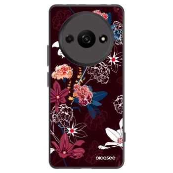 Picasee Μαύρη θήκη σιλικόνης για Xiaomi Redmi A3 - Dark Meadow