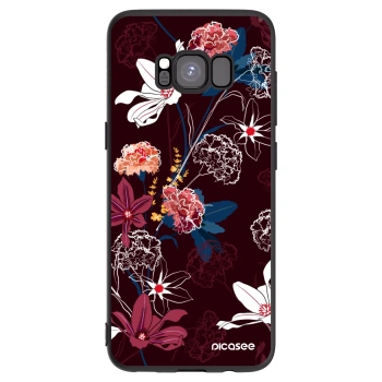 Picasee Μαύρη θήκη σιλικόνης για Samsung Galaxy S8 G950F - Dark Meadow