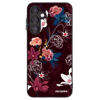 Picasee Μαύρη θήκη σιλικόνης για Samsung Galaxy A16 5G - Dark Meadow
