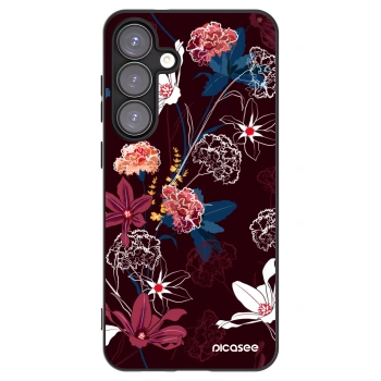 Picasee Μαύρη θήκη σιλικόνης για Samsung Galaxy S25+ 5G - Dark Meadow