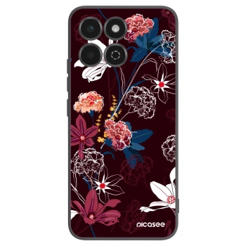 Picasee Μαύρη θήκη σιλικόνης για Honor 200 Smart 5G - Dark Meadow
