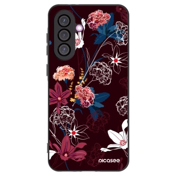 Picasee Μαύρη θήκη σιλικόνης για Samsung Galaxy A36 5G - Dark Meadow