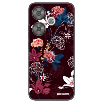 Picasee Μαύρη θήκη σιλικόνης για Xiaomi Poco F6 - Dark Meadow