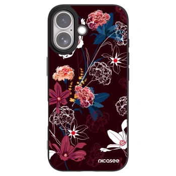 Picasee Μαύρη θήκη σιλικόνης για Apple iPhone 17 - Dark Meadow