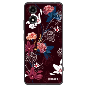 Picasee Μαύρη θήκη σιλικόνης για Motorola Moto E14 - Dark Meadow