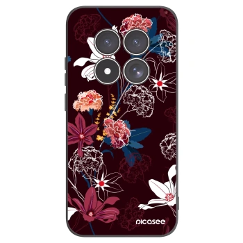 Picasee Μαύρη θήκη σιλικόνης για Xiaomi Redmi Note 15 Pro 4G - Dark Meadow