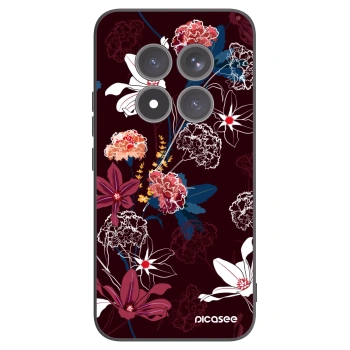 Picasee Μαύρη θήκη σιλικόνης για Xiaomi Redmi Note 15 Pro+ - Dark Meadow