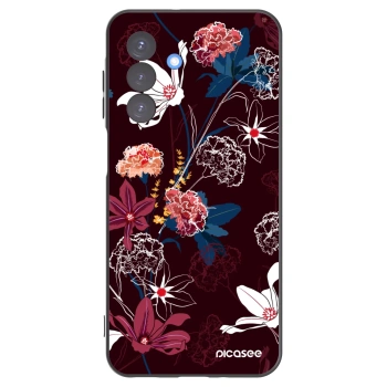 Picasee Μαύρη θήκη σιλικόνης για Samsung Galaxy A17 5G - Dark Meadow