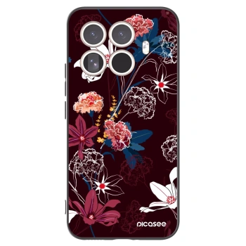 Picasee Μαύρη θήκη σιλικόνης για Xiaomi 15T Pro - Dark Meadow