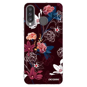 Picasee διαφανής θήκη σιλικόνης Huawei P30 Lite - Dark Meadow