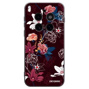 Picasee Μαύρη θήκη σιλικόνης για Vivo X300 Pro - Dark Meadow