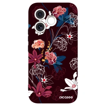 Picasee Μαύρη θήκη σιλικόνης για Honor 600 Lite - Dark Meadow