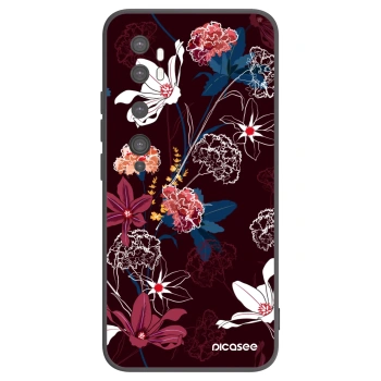 Picasee Μαύρη θήκη σιλικόνης για Xiaomi Mi Note 10 (Pro) - Dark Meadow