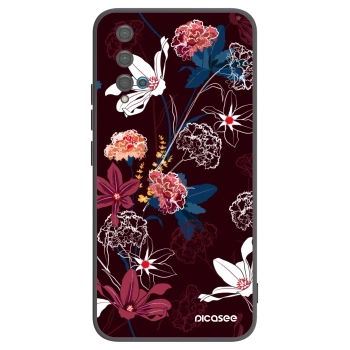 Picasee Μαύρη θήκη σιλικόνης για Huawei Nova 5T - Dark Meadow