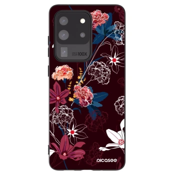 Picasee Μαύρη θήκη σιλικόνης για Samsung Galaxy S20 Ultra 5G G988F - Dark Meadow