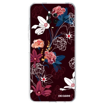 Picasee διαφανής θήκη σιλικόνης Xiaomi Redmi Note 9 Pro - Dark Meadow